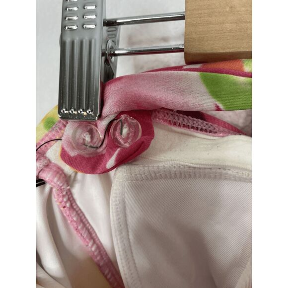 Jantzen Size 8 Floral Swimsuit One Piece Tummy Control Halter Top Gathered New - Picture 5 of 7